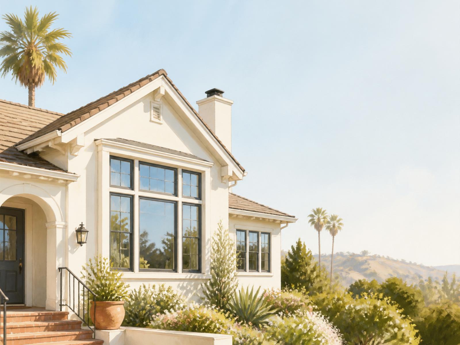 Bay Area home with sparkling clean windows